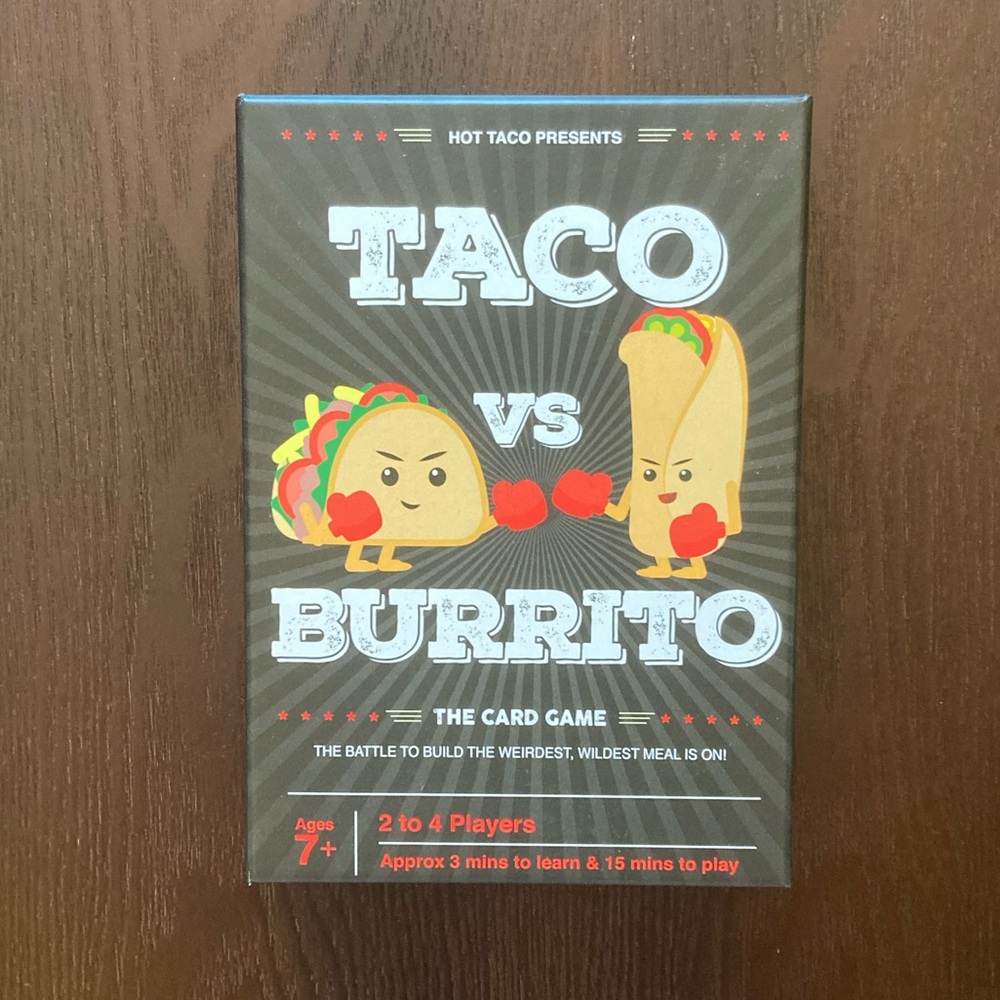 Taco vs Burrito Card game with Bonus